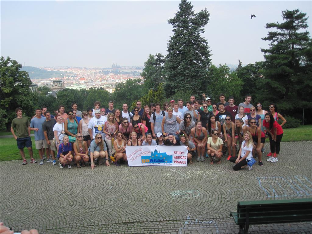 Group of students in Pague